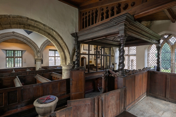 Family pew – St. Katherines Church Teversal – mid to late C17