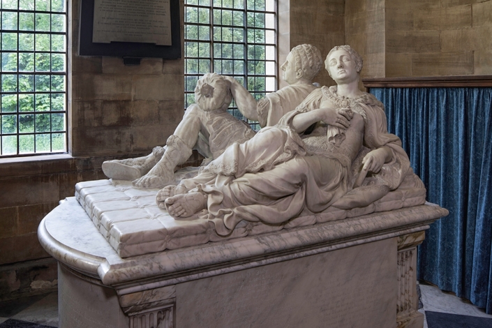 Kelham-Church-with-William-Palmers-monument-to-Lord-Lexington-c1725