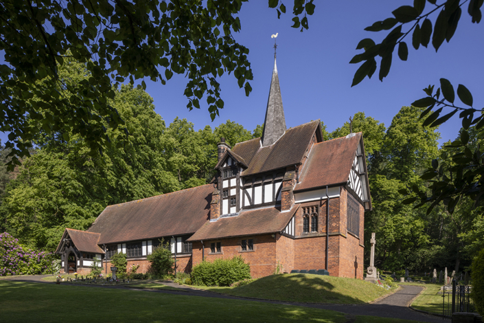 St.Chad’s – Hopwas cottage style parish church half-timbered