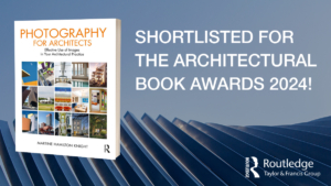 advert for a book about architectural photography
