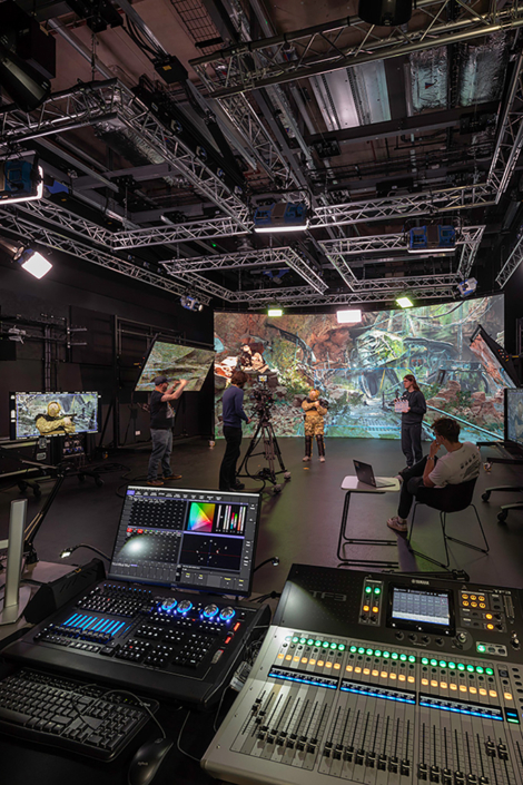 Virtual Production Studio – Design and Digital Arts – Nottingham Trent University – Hawkins Brown Virtual Production Studio